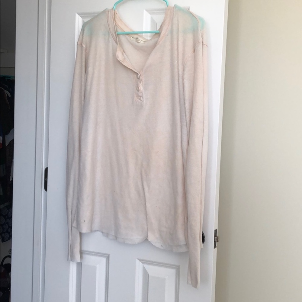Long sleeve waffle tee